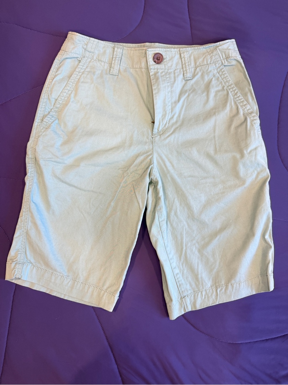 urban pipeline Light Khaki Flat Front Shorts for teenagers